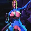 Samus Aran Holds Her Captive At Gunpoint