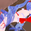 Xmas Vocaloid - Miku Thighjob &amp; Buttjob CGI Girl Lewd FRAGGY vr porn video vrporn.com virtual reality