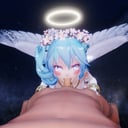 Vocaloid - Miku Angelic Blowjob Lewd FRAGGY vr porn video vrporn.com virtual reality