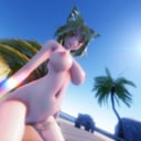 Touhou - Ran Yakumo Beach Pussygrind &amp; Cowgirl (A XXX Parody) vr porn video