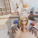 Overwatch - Combat Medic Mercy Blowjob LewdVROfficial vr porn video vrporn.com virtual reality