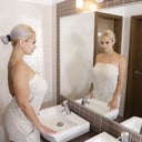 Domino - Public Restroom Masturbation VReXtasy Dominno vr porn video vrporn.com virtual reality