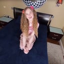 A naughty little girl takes care of daddys cock