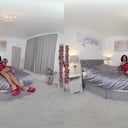 Aria Red Leather Retribution Aria StrictlyGlamourVR vr porn video