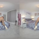 Kay Dress With Copper Tights Pantyhose Kay GlossTightsGlamourVR vr porn video