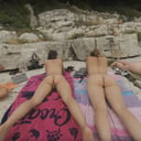 Four Hot Goddesses Sunbathing And Chilling On Nude Beach On Vacation VRgoddess vr porn video