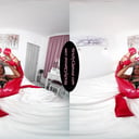 Lara Lee Red PVC Catsuit & Bull Whip StrictlyGlamourVR vr porn video