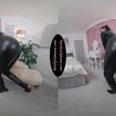 Jasmine Black Latex Catsuit Tease StrictlyGlamourVR vr porn video