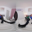 Amy & Siobhan Get It On In Glossy Black Tights GlossTightsGlamourVR vr porn video