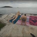 Vacation On Nude Beach With Ingrida And Miss Pussycat Smoking Eating Skinny Dipping Sun Bathing VRgoddess vr porn video