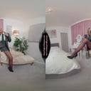 Bethany In CU Outfit With Black Glossy Legwear GlossTightsGlamourVR vr porn video
