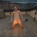 Ginger Babe Lea On Vacation Sunset Fire Dancing Hot Masturbation Fire Crotch Playing With Fire VRgoddess vr porn video