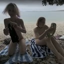 Rainy Day At Tropical Nude Beach With Diana And Ingrida VRgoddess vr porn video