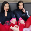 Lady Gang and Zuzu Sweet Part 2 Big Ass Brunettes Wild Foursome with Crazy Cousins