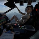 Judy Alvarez masturbating in DeLorean - Parody Crossover Cyberpunk 2077 and Back to the Future