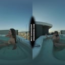 Josie Naked Rooftop Jacuzzi Between The Scenes Dirty Female Director Lesbian Touching Miss Pussycat VRgoddess vr porn video