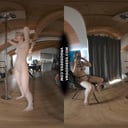 Ingrida Giving Private Strip Show Pole Dance Show For Anonymous Masked Big Boobed Girl Diana VRgoddess vr porn video