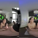 Double Blowjob Between The Scenes From Gorgeous Cumplaying Girls Matty And Rebeka Ruby VRgoddess vr porn video