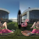 Vanessa Klein Jilling With Some Big Dildos For Deep Penetration Rooftop Bubble Sunbathing VRgoddess vr porn video