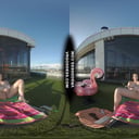 Vanessa Klein Jilling With Some Big Dildos For Deep Penetration Rooftop Bubble Sunbathing VRgoddess vr porn video