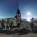 3 Hot Girls Getting Naked On Beach During Winter Making Fire Eating Bananas Dancing VRgoddess vr porn video