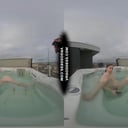 Behind The Scenes Filming Pretty Lika Rooftop Jacuzzi Dildo Masturbating VRgoddess vr porn video
