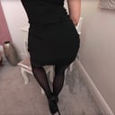 Freya H Black Party Dress With Black Glossy TightsPantyhose Tease - 8K VR GlossTightsGlamourVR vr porn video
