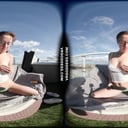Gabriela Lati Masturbating With A Dildo Outdoors On A Cold Day Then Jacuzzi To Warm Up VRgoddess vr porn video
