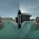 Hot Babe Melonie Rooftop Jacuzzi Dildo Masturbation VRgoddess vr porn video