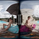Josie Fresh And Her Friend Sofie Naked Poolside At An Italian Villa Eating And Sunbathing VRgoddess vr porn video