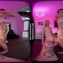 Aloida Gives Bleika Sexy Striptease Dance And Uses Hitachi Vibe On Her VRgoddess vr porn video