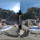 Rebeka Ruby Risky Nude Beach Dildo Masturbating On Vacation Nude Girls Background VRgoddess vr porn video