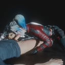 Double Blowjob with Harley Quinn and Catwoman (DC comics parody)