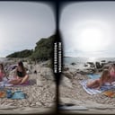 Kirstina With Her Friends Emmux And Rebeka Ruby Nude Beach Picnic And Sunbathing VRgoddess vr porn video