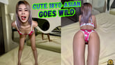 Cute 18yo Asian Teen Goes Wild