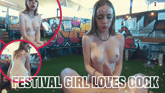 Louise Barlow - Festival Girl Loves Cock