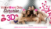 Valentine’s Day Surprise - 5 Hotties Take Turns Blowing You