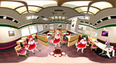 Sexy Dancing Anime Girls in Cafe with Blowjob