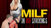 Milf In Red Stockings - Passionate Woman