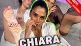 Dazzlingly Beautiful Chiara Tries On A Brand-New Pair Of Tights