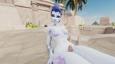 Widowmaker - Teasing thighjob (A XXX Parody)