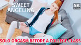 Solo Orgasm Before A College Class