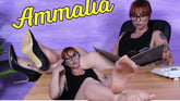 Enjoy A 17 Minute Close Up Of Sexy Ammalia’s Feet In Sheer Pantyhose
