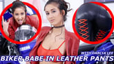 Biker Babe in Leather Pants - Peachy Ass and Perky Tits Solo