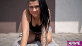 Satisfying Yoga Session With Raw Pussy Fingering And Squirt At The End