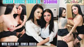 Alexa Sky, Kowka Coxxx - Lesbian Divorce Turned to...3Some