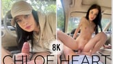 With Beautiful Teen Chloe Heart In The Car