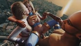 DC Parody SuperGirl PowerGirl Flying Threesome Kiss Orgy Group Sex FFM