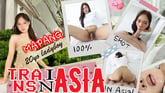 [Trans] Cute Thai Student Ladyboy Is Curious About White Dick