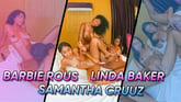 Spicy Latinas: Triple the Fun on the Bed Part 2